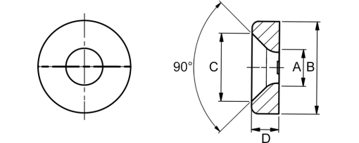 Výkres - Finální podložky 2,7x6,8x2, PA 6, černá, typ 1