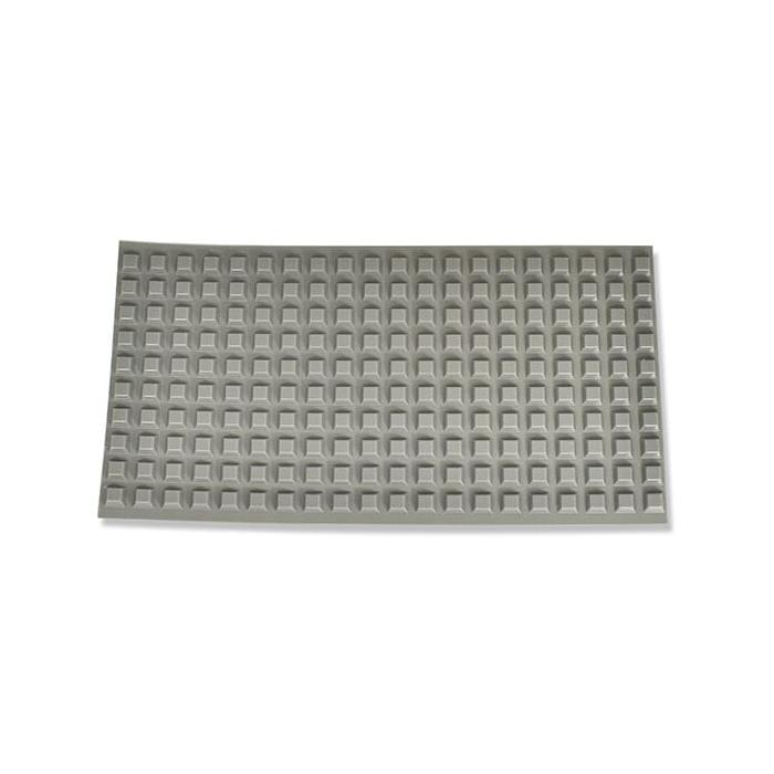Samolepicí nožičky 12,6/5,7, měkčené PVC / polyuretan, šedá
