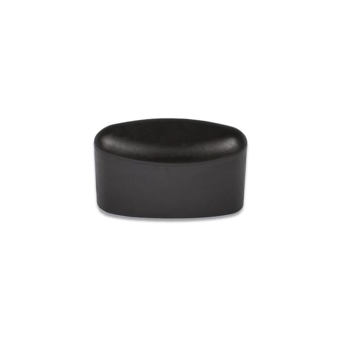 Návleky na eliptické trubky 41 x 16 mm, PE, černá