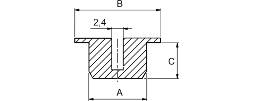 Výkres - Záslepky 4,2, LDPE, přírodní