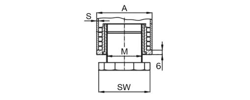 Výkres - Zátky stavěcí s lamelami, čtvercové 60x60x1,5-2 12k, PA, černá