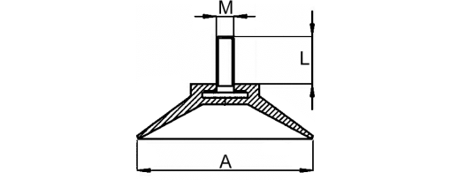 Výkres - Přísavky 30 mm, měkčené PVC, přírodní (čiré)