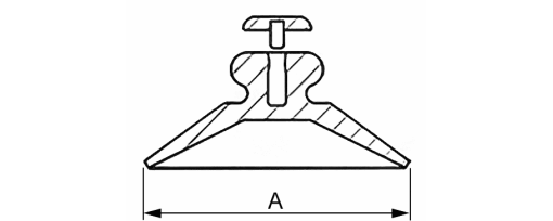 Výkres - Přísavky 30 mm, měkčené PVC, přírodní (čiré)