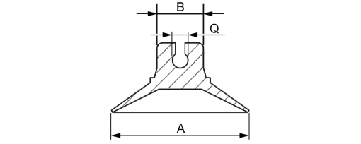 Výkres - Přísavky 20 mm, měkčené PVC, přírodní (čiré)