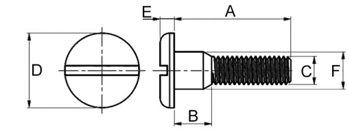 Výkres - Spojovací šrouby M5x15, PA 6, černá