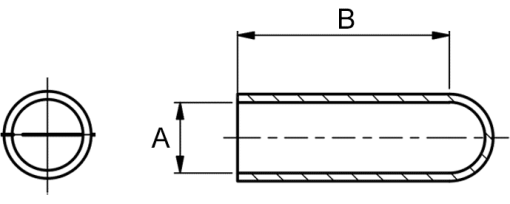 Výkres - Chráničky 13,6/38,1, EPDM, černá