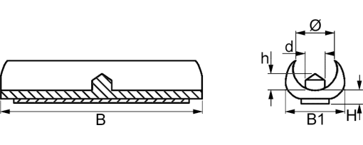 Výkres - Kluzáky - svorka 10-11, PP, černá